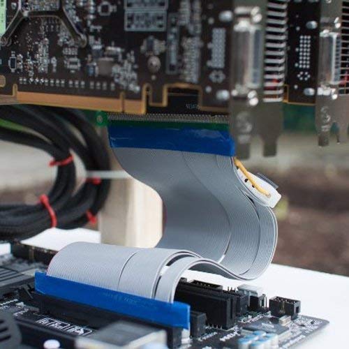 Eleboat® PCI-E Extender Cable PCIe 16x to 16x Flexible GPU Riser Adapter Card Extender Cable for Ethereum Mining ETH L=8inch (16X16) Eleboat® PCI-E Extender Cable PCIe 16x to 16x Flexible GPU Riser Adapter Card Extender Cable for Ethereum Mining ETH L=8inch (16X16)